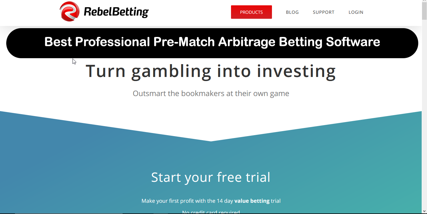 RebelBetting Best Professional Arbitrage Betting Software